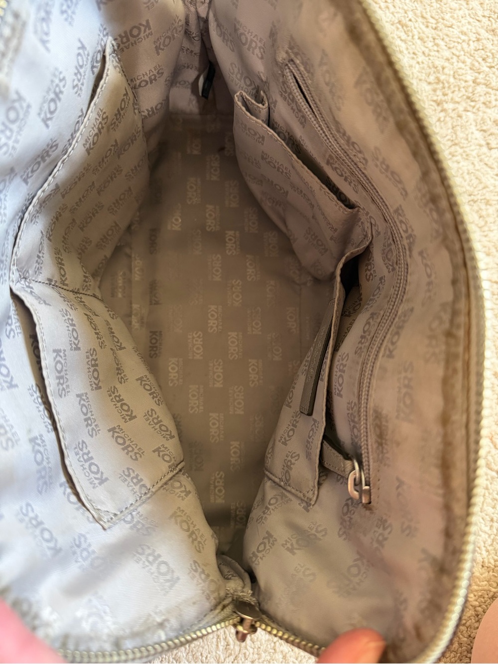 Michael Kors Gray Dome Saffiano Satchel - Picture 6 of 7